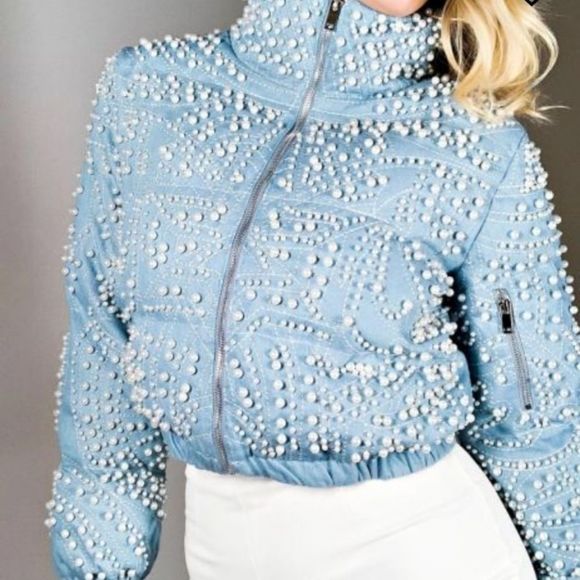 COPY - Denim, Puffer Coat - Picture 2 of 4